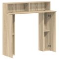 vidaXL Rám krbu Dub sonoma 102 x 18 x 100,5 cm Kompozitné drevo