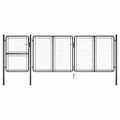 vidaXL Záhradná brána z ocele 400x125 cm antracitová