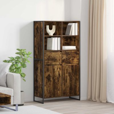 vidaXL Servírovacia skriňa 2 pcs Dymová dub 81 x 36 x 150.5 cm