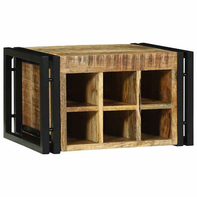 vidaXL Regál na víno 2 pcs 46 x 35 x 27,5 cm Masívne mango drevo