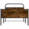 vidaXL Posteľný rám bez matraca 90x200 cm dub sonoma kompozitné drevo
