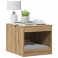 vidaXL Uzavretý box na stelivo dub artisan 47x59x42cm kompozitné drevo