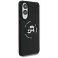 Puzdro Karl Lagerfeld pre Samsung Galaxy S25 Edge MAGNETICKÉ SILIKÓNOVÉ DVOJITÉ HLAVY čierna