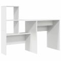 vidaXL Stôl Biela Kompozitné drevo 131,5 x 50 x 106,5 cm