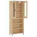 vidaXL Vysoká skrinka dub sonoma 69,5x34x180 cm spracované drevo