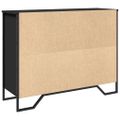 vidaXL Komoda čierna 97x32,5x74,5 cm kompozitné drevo