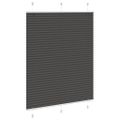 vidaXL plisovaná roleta čierna 105x150 cm Šírka látky 104,4 cm