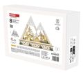 LED drevená vianočná krajina, 23,5 cm,  2x AA, vnútorný, teplá biela, časovač
