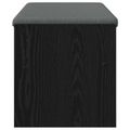vidaXL Predsieňová lavica s vankúšom Čierny dub 103 x 38 x 40 cm