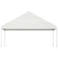vidaXL Altánok so strechou, biely 20,07x5,88x3,75 m, polyetylén
