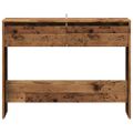 vidaXL Konzolový stolík staré drevo 100x35x76,5 cm kompozitné drevo