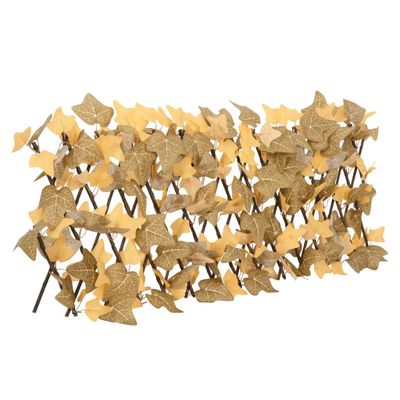 vidaXL Rozťahovacia mriežka s umelým javorom oranžová 5 ks 180x30 cm