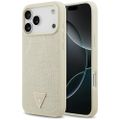 Puzdro Guess Croco Triangle Logo MagSafe pre iPhone 17 Pro Max zlaté