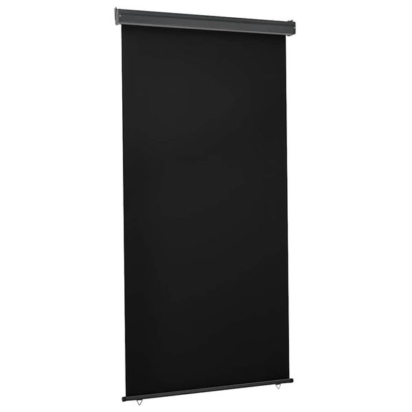 vidaXL Bočná markíza na balkón 125x250 cm, čierna
