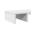 vidaXL Podstavec pod monitor biely 80x24x10,5 cm kompozitné drevo