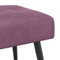 vidaXL Lavica s gombíkovým prešívaním Fialová 110 x 40 x 46 cm Zamat