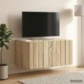 vidaXL Nástenná TV skrinka 59,5 x 41 x 30 cm Dub sonoma