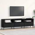 vidaXL TV skrinka 150 x 30 x 44,5 cm Čierny dub Kompozitné drevo