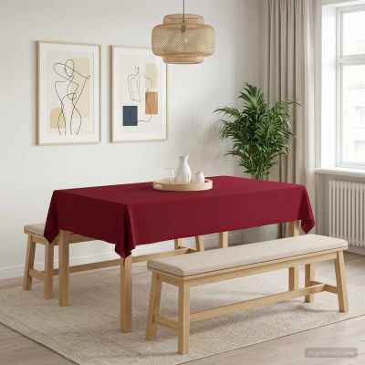 vidaXL Uterák na stôl Obdĺžnikový Víno červené 110 x 160 cm