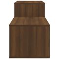 vidaXL Botník hnedý dub 150x35x45 cm spracované drevo