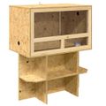 vidaXL Terárium Hnedá 80 x 50 x 100 cm OSB