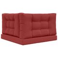 vidaXL Vankúš na vonkajšiu pohovku Polyester vínovo červená 80 x 80 cm