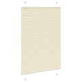 vidaXL plisovaná roleta krémová 90x150 cm Šírka látky 89,4 cm