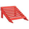 vidaXL 2-miestna záhradná stolička taburetka Adirondack jedľa červená