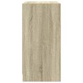 vidaXL Bočná skrinka so sklenenými dvierkami dub sonoma 68x37x75,5 cm