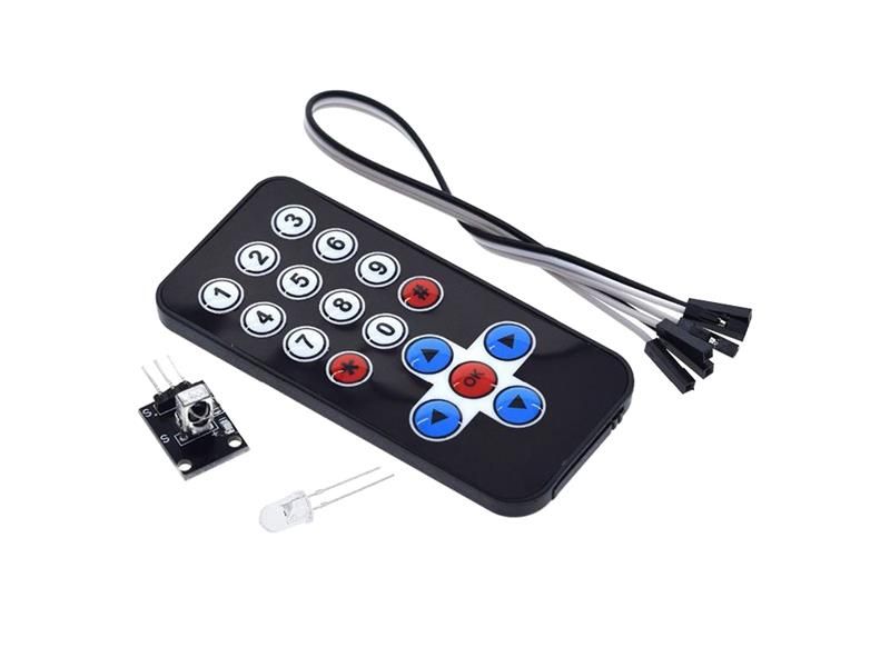 Univerzálny dálkový ovládač s prijímačom HX1838 pre Arduino