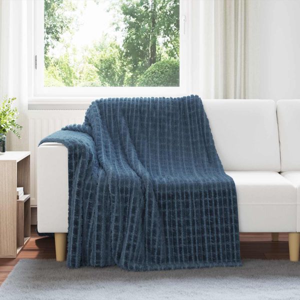 vidaXL Prikrývky na hodenie 6 pcs Námornícka modrá 200 x 150 cm Flís