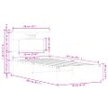 vidaXL Posteľný rám bez matraca dub sonoma 90x200 cm kompozitné drevo