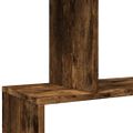 vidaXL Rozdeľovacia knižnica 5-posch.dymový dub 70x24x161cm komp.drevo