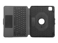 Targus Versavu - Klávesnica a puzdro - s trackpadom - podsvietená - bezdrôtová - Bluetooth 5.0 - QWERTZ - nemecká - čierna