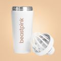 Šejker Steel 650 ml White - BeastPink