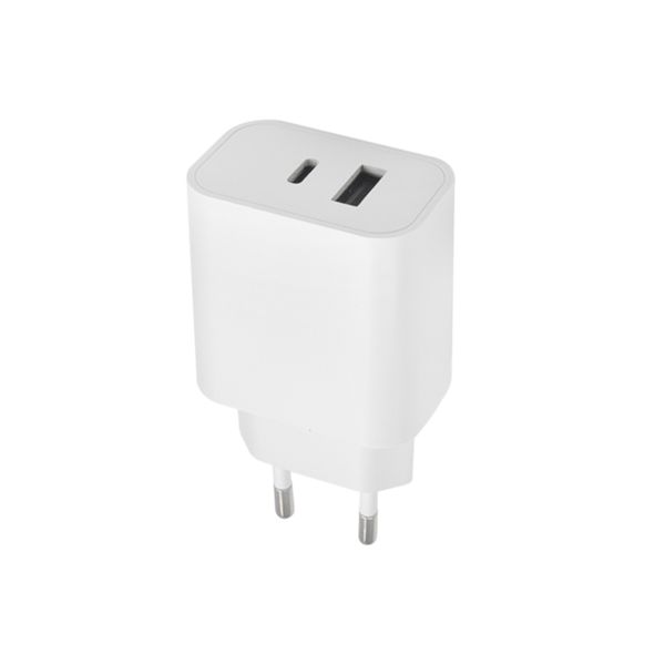 Maxlife MXTC-06 PD QC nabíjačka 1x USB-C 1x USB 20W biela