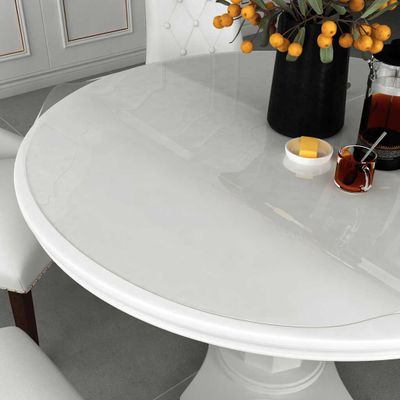 vidaXL Chránič na stôl priehľadný Ø 90 cm 1,6 mm PVC