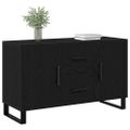 vidaXL Servírovacia skriňa Čierny dub 100 x 36 x 60 cm