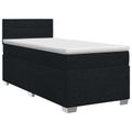 vidaXL Posteľ boxspring s matracom Čierna 90 x 190 cm Látka
