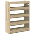 vidaXL Regál na topánky dub sonoma 60x25x81 cm spracované drevo