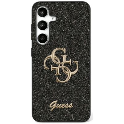 Puzdro Guess HC Fixed Glitter Big 4G pre Samsung Galaxy S25 čierne