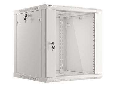 Nástenný rack 19' 12U 600X600mm sivý flat pack