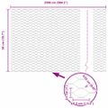 vidaXL Hexagonálny plot s stĺpom 25 x 0,5 m Pozinkovaná oceľ Sieťovina
