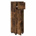 vidaXL Kúpeľňová skriňa Dymová dub 30,5 x 30 x 101 cm Kompozitné drevo