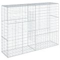 vidaXL Gabiónový kôš s krytom 200x50x150 cm pozinkované železo