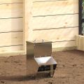 vidaXL Kŕmidlo pre kurčatá Strieborná 20 x 25 x 35 cm Pozinkovaná oceľ