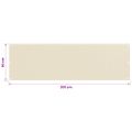 vidaXL Balkónová markíza krémová 90x300 cm HDPE