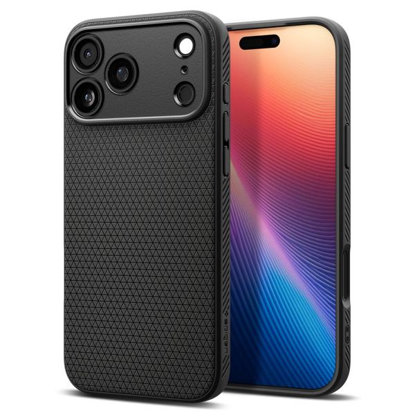 Puzdro Spigen Liquid Air pre iPhone 17 Pro matná čierna