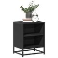vidaXL Nočné stolíky 2 ks čierne 40x31x50 cm kompozitné drevo+kov
