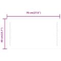vidaXL LED kúpeľňové zrkadlo 70x40 cm